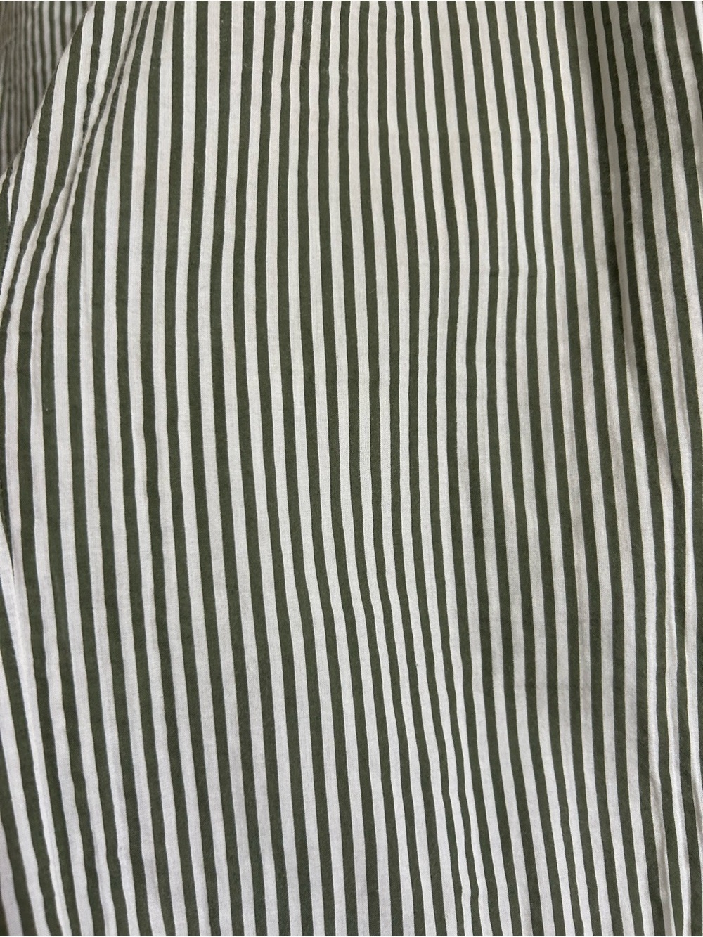 Donni The Pop Cotton Wide Leg Pants | Small | Rosemary Green Stripe - Picture 3 of 8